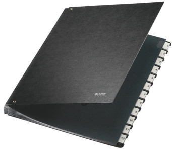 LEITZ classeur à soufflet, A4, 1-31, 32 compartiments, noir,