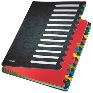 LEITZ Trieur Deskorganizer Color, format A4, 1- 12, noir
