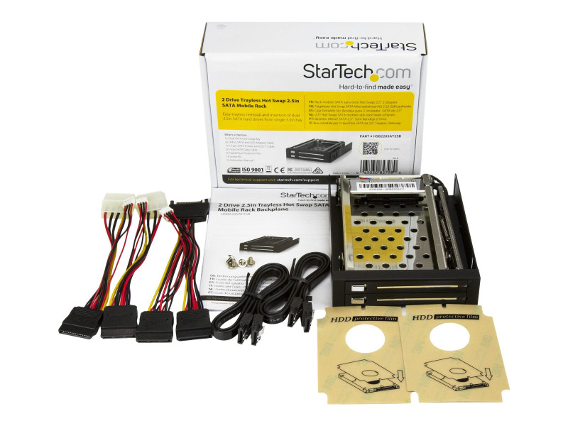 StarTech.com Baie de disque dur amovible SATA 2,5 pouces pour fente  d'extension de PC (S25SLOTR)