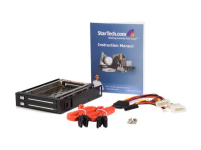 Startech : 3.5 TRAY-LESS DUAL 2.5 SATA HD HOT-SWAP BAY
