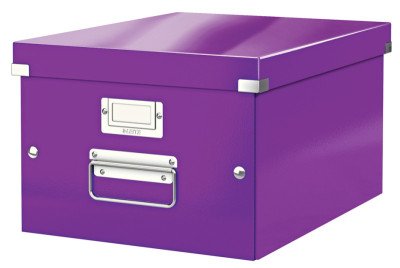 LEITZ Boîte de rangement Click & Store WOW, A4, violet