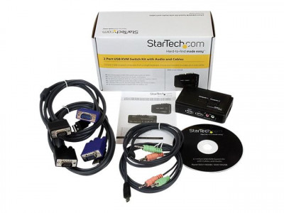 Startech : 2 PORT MINI USB KVM kit W/ CABLES et AUDIO SWITCHING