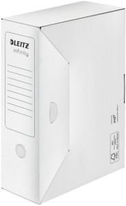 LEITZ Boîte à archives Infinity, blanc, sans acide, (L)100mm