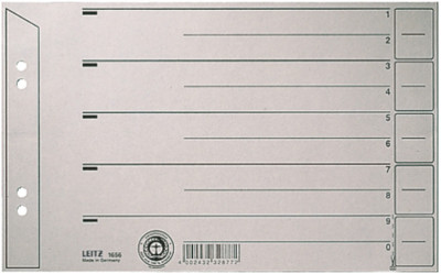 LEITZ intercalaires, format A4, en carton solide 200 g/m2,