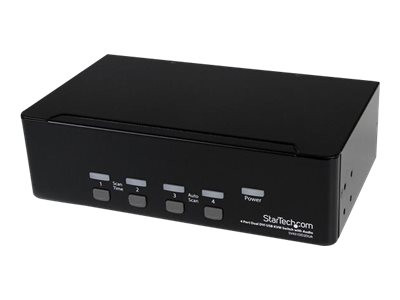 Startech : 4 PORT DUAL DVI USB KVM SWITCH avec AUDIO & USB 2.0 HUB