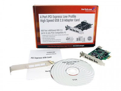 Startech : 4 PORT PCI EXPRESS LOW PROFILE HIGH SPEED USB ADAPTER card