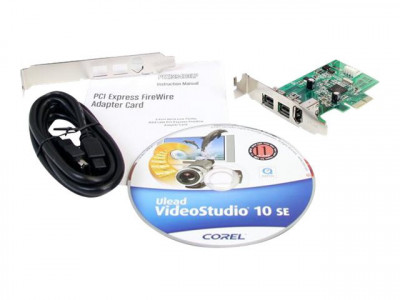 Startech : 3 PORT 2B 1A LOW PROFILE 1394 PCI-E FIREWIRE card