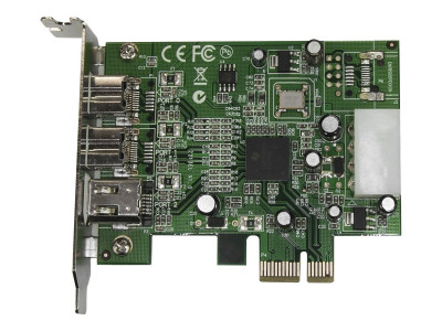 Startech : 3 PORT 2B 1A LOW PROFILE 1394 PCI-E FIREWIRE card