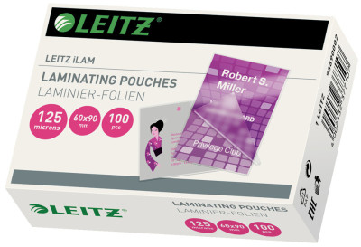 LEITZ pochette de plastification pour cartes de visite 60x90