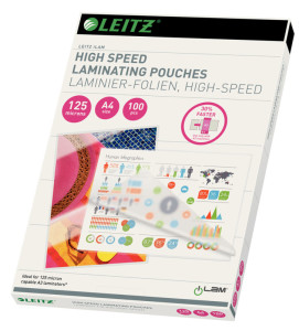 LEITZ pochette de plastification Speed, A4, brillant, 250mic