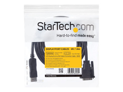 Startech : 6 FT DISPLAYPORT TO DVI VIDEO CONVERTER cable - M/M