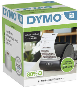 DYMO Etiquettes d'expédition LabelWriter, 54 x 101 mm, blanc