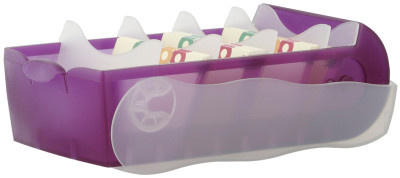 HAN Boîte à fiches CROCO, A7, boîtier: rose translucide