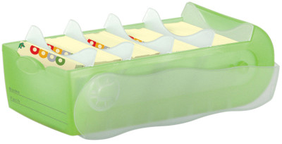 HAN Boîte à fiches CROCO, A7, boîtier: rose translucide