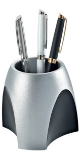 HAN Pot à stylos DELTA, en plastique, noir