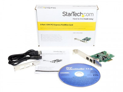 Startech : 2 PORT FIREWIRE 800 + 1 PORT FIREWIRE 400 PCI EXPRESS card