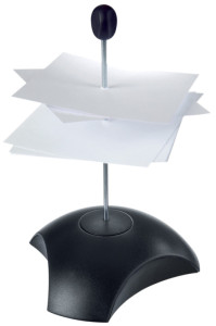 HAN Pique-notes DELTA, plastique, gris clair/noir