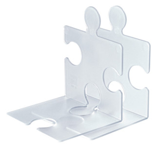 HAN Serre-livres PUZZLE, set de 2, transparent