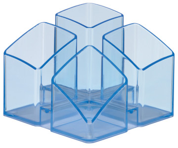 HAN Multipot à stylos SCALA, 4 compartiments, bleu