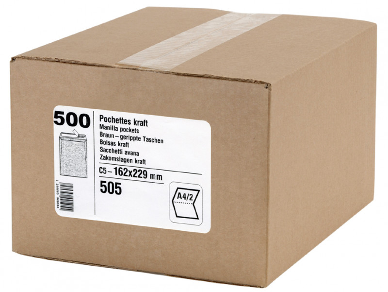 blanc sans fenêtre 110 x 220 mm Clairalfa 500 Enveloppes DL