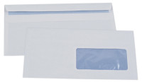 Enveloppes - Blanc ~110 x 220 mm (DL), 100 g/qm Offset
