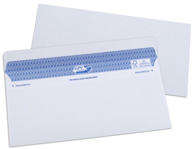 GPV Enveloppes SECURE, 112 x 255 mm, sans fenêtre