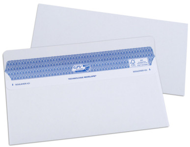 GPV Enveloppes SECURE, 112 x 225 mm, avec fenêtre