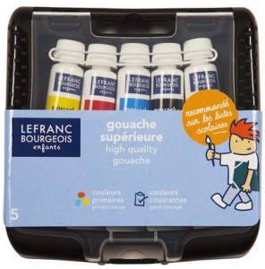 LEFRANC & BOURGEOIS Gouache en tube, 10 ml, étui de 5 tubes