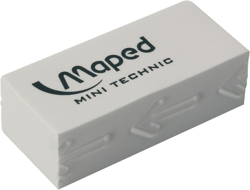 Mini gomme - Blanche - Sans PVC - Technic Ultra - Maped