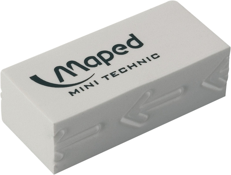 Maped gomme Softy format mini, blister de 3 pièces