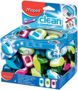 Maped Taille crayon boîte Clean, couleurs assorties,