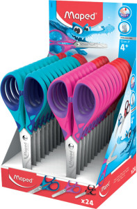 Maped Ciseaux Essentials Soft, longueur: 130 mm, présentoir