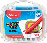 Maped Craie gel COLOR'PEPS GEL, étui plastique de 10 Maped Craie gel COLOR'PEPS GEL, étui plastique de 10