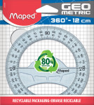 Maped Rapporteur Geometric 360 deg, 120 mm, en plastique Maped Rapporteur Geometric 360 deg, 120 mm, en plastique