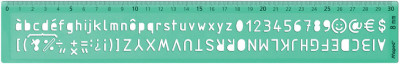 Maped trace-lettres, hauteur de caractère: 8mm, vert