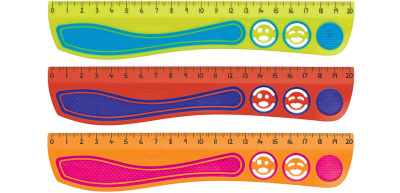Maped Règle plate Kidy Grip, 200 mm, en plastique