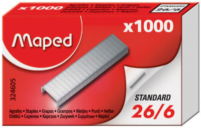 Maped Agrafes 26/6, zinguées, petit emballage