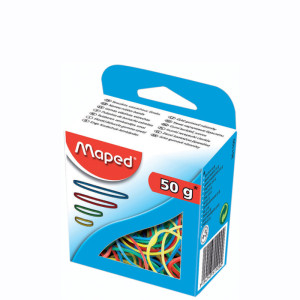Maped Bracelets caoutchouc en carton, 50 g, assortis
