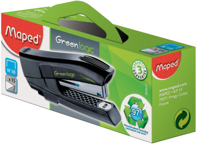 Maped Agrafeuse Pocket No 10 Greenlogic, noir