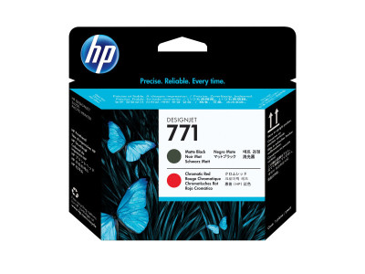 HP : PRINT HEAD NO 771 MATT-BLACK CHROMATIC RED DESIGNJ