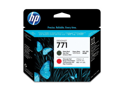 HP : PRINT HEAD NO 771 MATT-BLACK CHROMATIC RED DESIGNJ