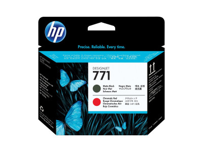 HP : PRINT HEAD NO 771 MATT-BLACK CHROMATIC RED DESIGNJ
