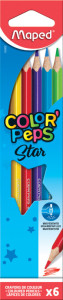 MAPED Crayons de couleur COLOR'PEPS, triangulaire, étui 48