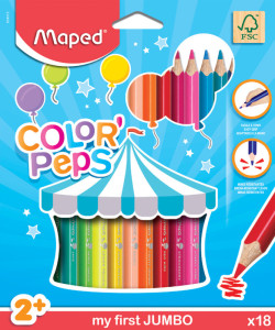 Maped mes premiers crayons de couleur triangulaire, étui de