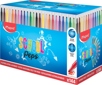 Maped Feutres dessin COLOR'PEPS Long Life, présentoir de 72