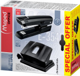 Maped Set d'agrafeuse & de perforateur Essentials, noir Maped Set d'agrafeuse & de perforateur Essentials, noir