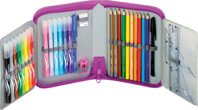 Maped Trousse Fairy, en polyester, rose, équipé