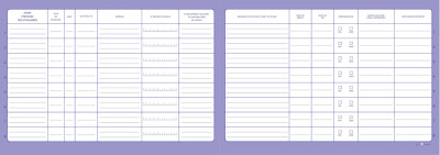 ELVE Registre unique du personnel & des stagiaires, 48 pages