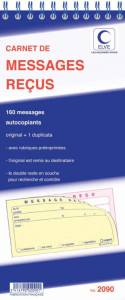 ELVE Carnet de messages reçus, 120 messages repositionnables