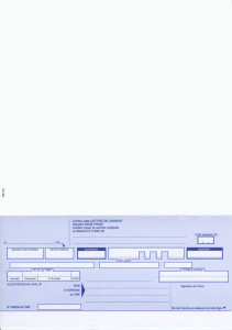 ELVE Ramette de traites normalisées, 2 par feuille